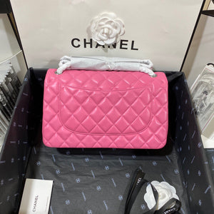 Chanel CF A01113 Classic Flap Bag in Lambskin Pink - Default Title - View 2