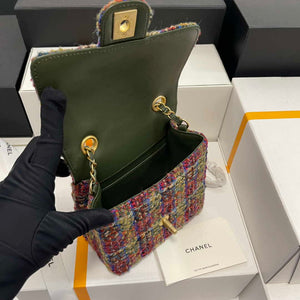 Chanel CF A1115 Mini Flap Bag Wool Tweed - Default Title - View 4