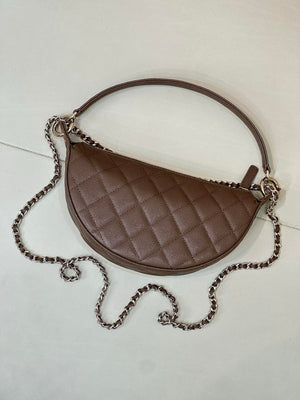 Chanel Clutch with chain Lambskin & Gold-Tone Metal AP5094 Dark Brown - Default Title - View 7