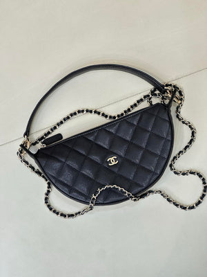 Chanel Clutch with chain Lambskin & Gold-Tone Metal AP5094 Black - Default Title - View 4