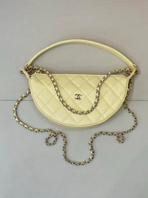Chanel Clutch with chain Lambskin & Gold-Tone Metal AP5094 Yellow - Default Title - View 3