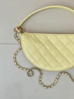 Chanel Clutch with chain Lambskin & Gold-Tone Metal AP5094 Yellow - Default Title - View 9