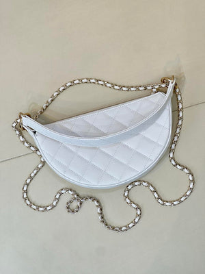 Chanel Clutch with chain Lambskin & Gold-Tone Metal AP5094 White - Default Title - View 13