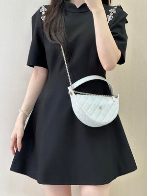 Chanel Clutch with chain Lambskin & Gold-Tone Metal AP5094 White - Default Title - View 1