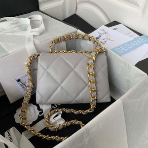 Chanel flap bag Lambskin AS3498 Gray - Default Title - View 2