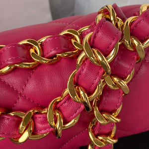 Chanel flap bag Lambskin AS3498 Rose Red - Default Title - View 4