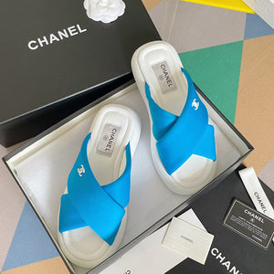 Chanel G38864 Mules Fabric Sandals Women C91152 - 35 - View 4