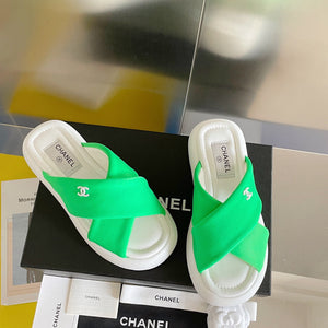 Chanel G38864 Mules Fabric Sandals Women C91153 - 35 - View 3
