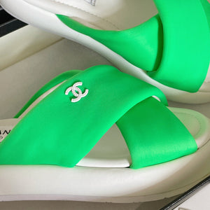 Chanel G38864 Mules Fabric Sandals Women C91153 - 35 - View 7