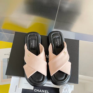 Chanel G38864 Mules Fabric Sandals Women C91154 - 35 - View 3