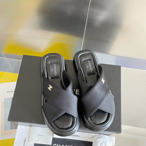 Chanel G38864 Mules Fabric Sandals Women C91150 - 35 - View 3