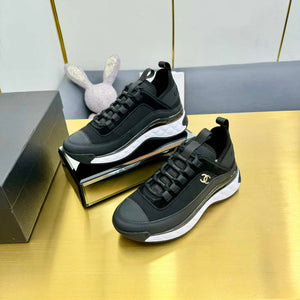 Chanel G39066 Men Women's Classic double C LOGO Trainer Sneaker C91346 - Fmale-Euro 35=US 4 - View 3