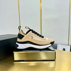 Chanel G39066 Men Women's Classic double C LOGO Trainer Sneaker C91347 - Fmale-Euro 35=US 4 - View 4