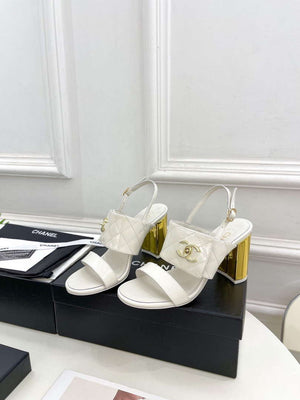 Chanel G39645 Women's High Heel Sandals C91324 - 35 - View 3