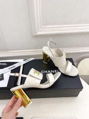 Chanel G39645 Women's High Heel Sandals C91324 - 35 - View 5