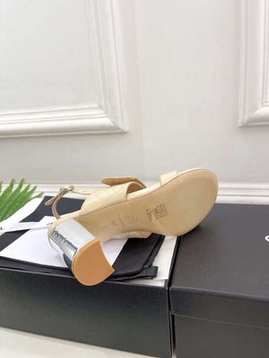 Chanel G39645 Women's High Heel Sandals C91325 - 35 - View 9