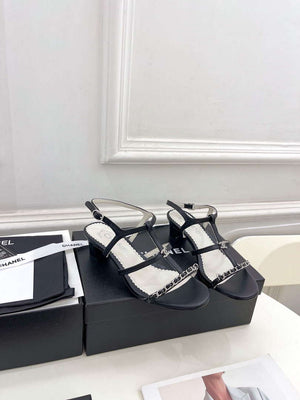 Chanel G39645 Women's Sandals C91320 - 35 - View 3