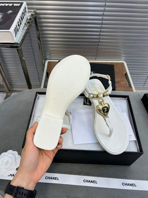 Chanel G39674 Women's Sandals Shoes Lambskin C90262 - 35 - View 9