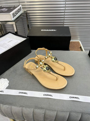 Chanel G39674 Women's Sandals Shoes Lambskin C90264 - 35 - View 1