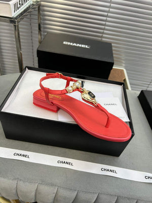 Chanel G39674 Women's Sandals Shoes Lambskin C90265 - 35 - View 5