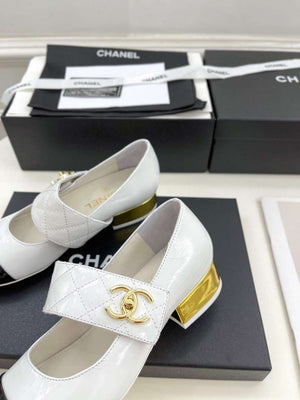 Chanel G39732 Women's Mary Janes Shoes C91329 - 35 - View 8