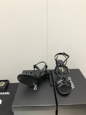 Chanel G40128 Women's Sandals Shoes Lambskin C90217 - 35 - View 9