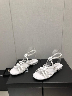 Chanel G40128 Women's Sandals Shoes Lambskin C90221 - 35 - View 1