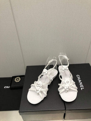 Chanel G40128 Women's Sandals Shoes Lambskin C90221 - 35 - View 6