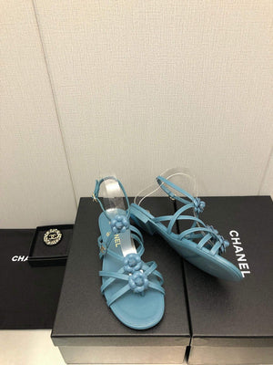 Chanel G40128 Women's Sandals Shoes Lambskin C90222 - 35 - View 7