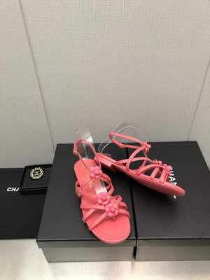 Chanel G40128 Women's Sandals Shoes Lambskin C90223 - 35 - View 7