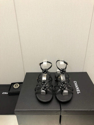 Chanel G40128 Women's Sandals Shoes Lambskin C90225 - 35 - View 2