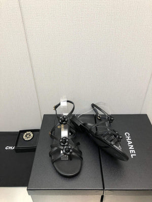 Chanel G40128 Women's Sandals Shoes Lambskin C90225 - 35 - View 6