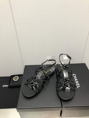 Chanel G40128 Women's Sandals Shoes Lambskin C90225 - 35 - View 7