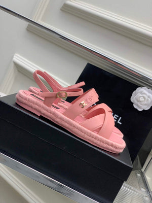 Chanel G40132 Women's Sandals Shoes Lambskin C90213 - 35 - View 5