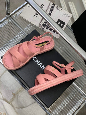 Chanel G40132 Women's Sandals Shoes Lambskin C90213 - 35 - View 7
