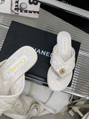 Chanel G40132 Women's Slippers Shoes Calfskin C90204 - 35 - View 9