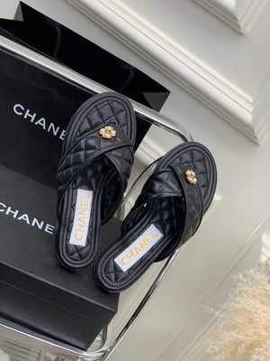 Chanel G40132 Women's Slippers Shoes Calfskin C90205 - 35 - View 2