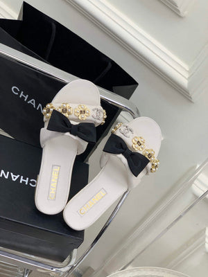Chanel G40132 Women's Slippers Shoes Lambskin C90200 - 35 - View 2