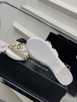 Chanel G40132 Women's Slippers Shoes Lambskin C90200 - 35 - View 7
