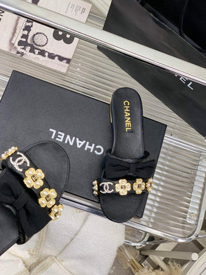 Chanel G40132 Women's Slippers Shoes Lambskin C90201 - 35 - View 5