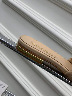 Chanel G40132 Women's Slippers Shoes Lambskin C90202 - 35 - View 8