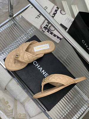 Chanel G40132 Women's Slippers Shoes Calfskin C90203 - 35 - View 3
