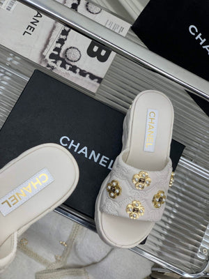 Chanel G40132 Women's Slippers Shoes Calfskin C90206 - 35 - View 4