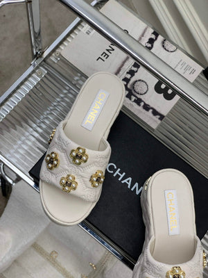 Chanel G40132 Women's Slippers Shoes Calfskin C90206 - 35 - View 6