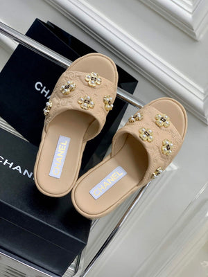 Chanel G40132 Women's Slippers Shoes Lambskin C90208 - 35 - View 2