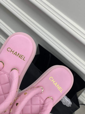 Chanel G40132 Women's Slippers Shoes Lambskin C90210 - 35 - View 9