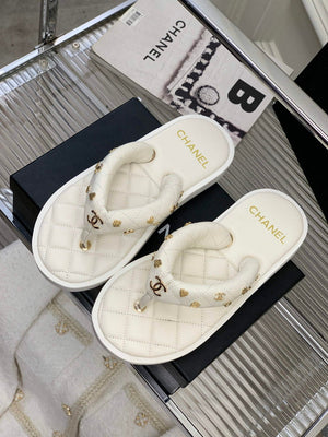 Chanel G40132 Women's Slippers Shoes Lambskin C90211 - 35 - View 1