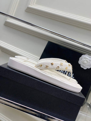 Chanel G40132 Women's Slippers Shoes Lambskin C90211 - 35 - View 6