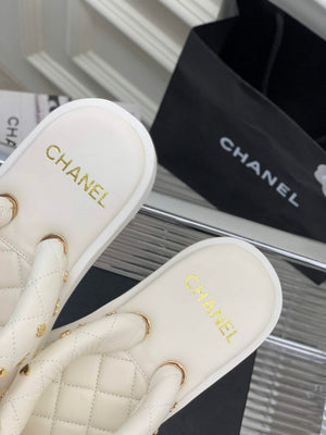 Chanel G40132 Women's Slippers Shoes Lambskin C90211 - 35 - View 9