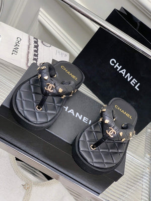 Chanel G40132 Women's Slippers Shoes Lambskin C90212 - 35 - View 2